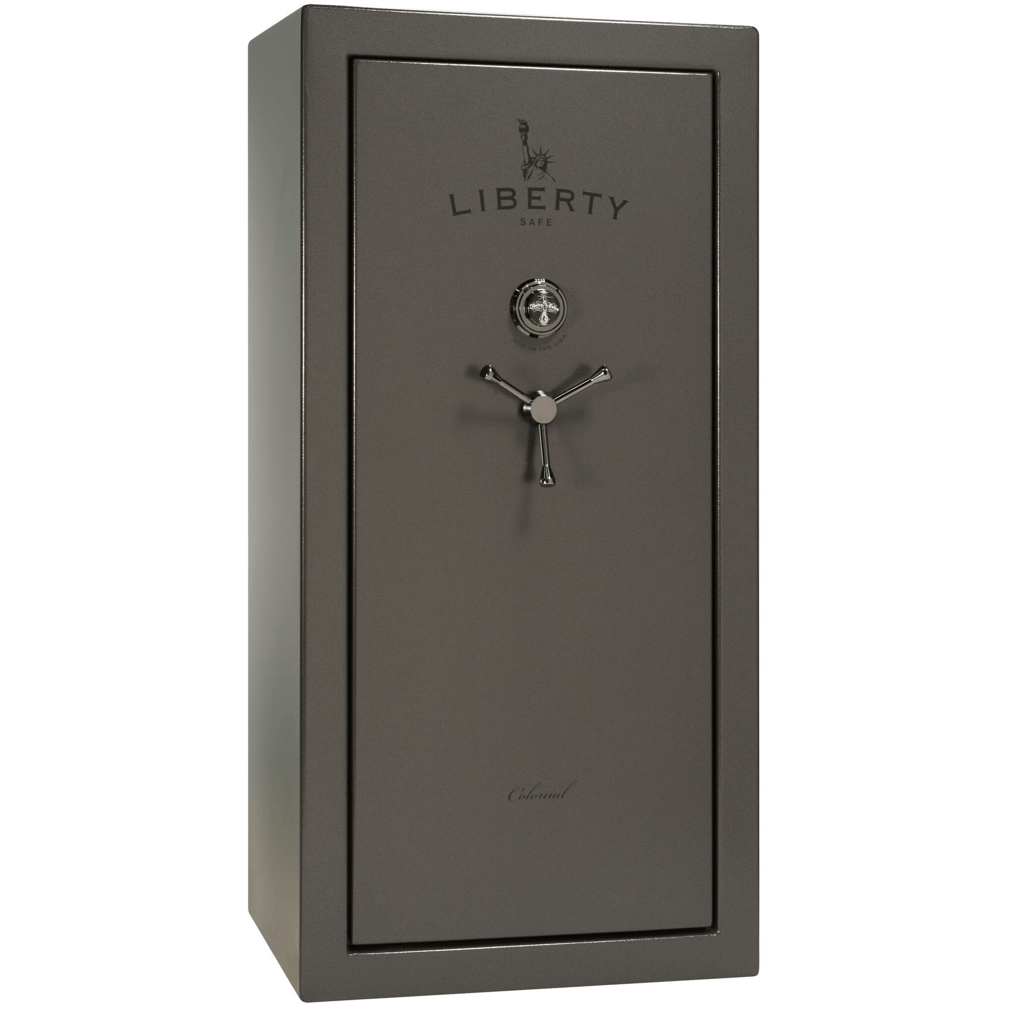 Colonial Series | Level 4 Security | 75 Minute Fire Protection | 23 | DIMENSIONS: 60.5"(H) X 30"(W) X 22"(D*) | Gray Marble | Mechanical Lock