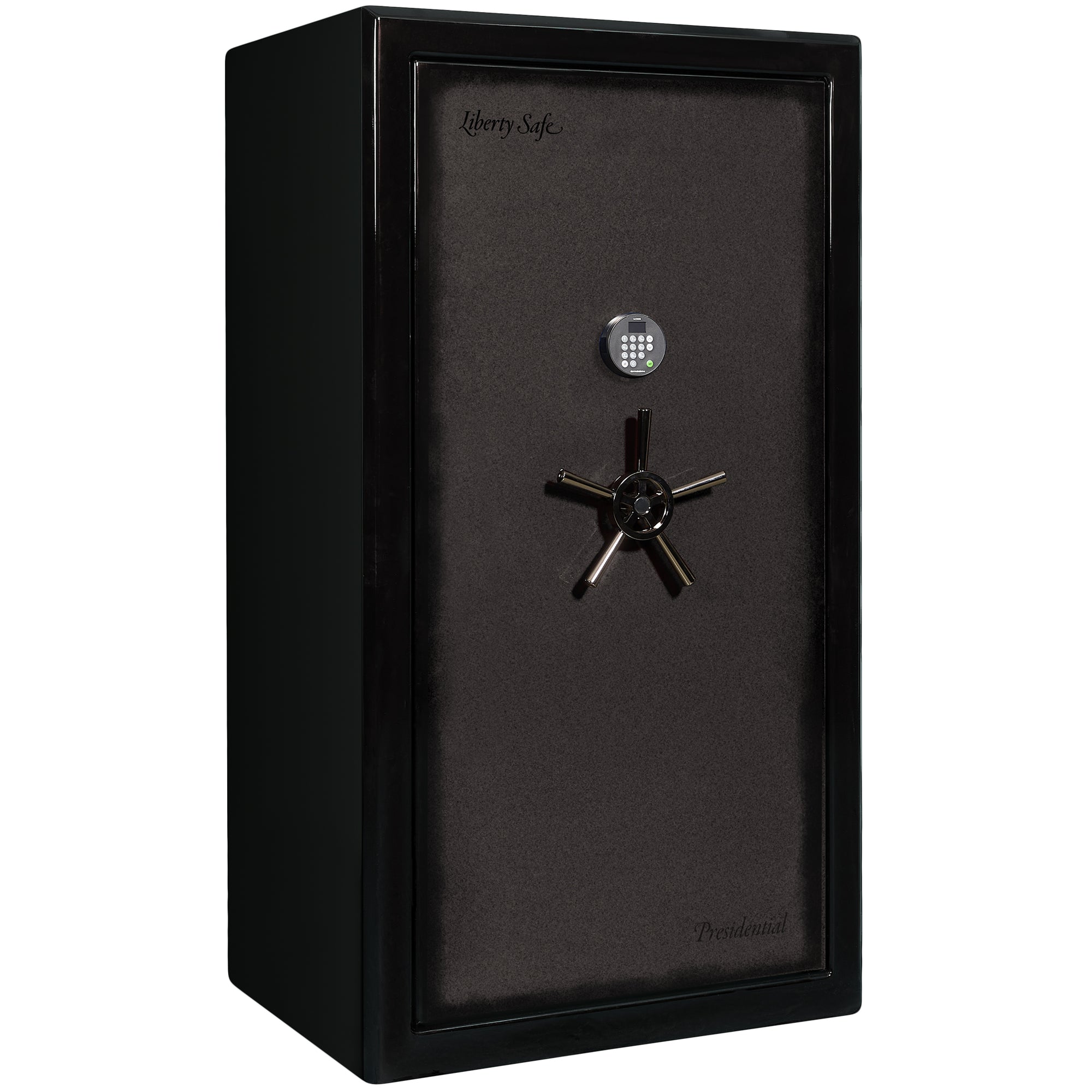 Presidential Series | Level 10 Security | 2.5 Hours Fire Protection | 40 | Dimensions: 66”(H) x 36”(W) x 27.75"(D*) | Gray Charcoal Gloss | Electronic Lock - Closed