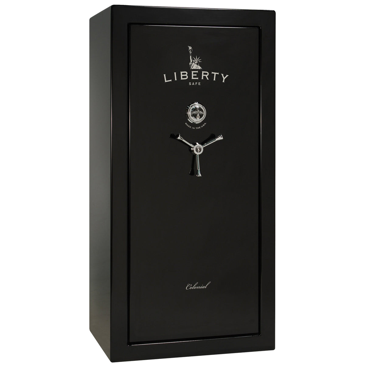 Colonial Series | Level 4 Security | 75 Minute Fire Protection | 23 PRO FLEX | DIMENSIONS: 60.5&quot;(H) X 30&quot;(W) X 22&quot;(D*) | Black Gloss | Mechanical Lock - Closed