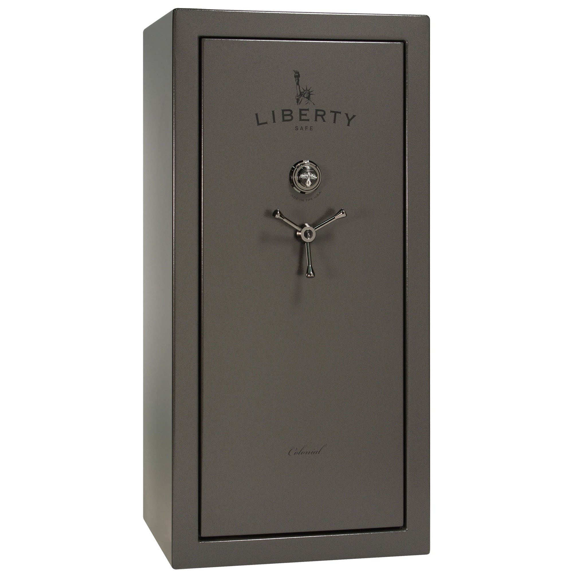 Colonial Series | Level 4 Security | 75 Minute Fire Protection | 23 PRO FLEX | DIMENSIONS: 60.5"(H) X 30"(W) X 22"(D*) | Gray Marble | Mechanical Lock - Closed