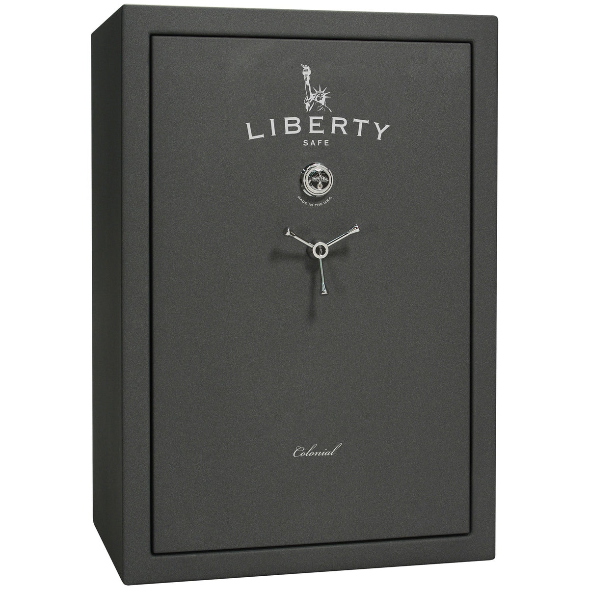 Colonial Series | Level 4 Security | 75 Minute Fire Protection | 35 | DIMENSIONS: 60.5&quot;(H) X 42”(W) X 22&quot;(D*) | Granite Textured | Mechanical Lock - closed