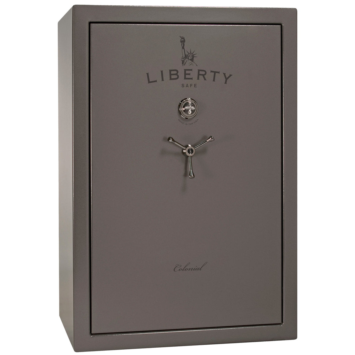 Colonial Series | Level 4 Security | 75 Minute Fire Protection | 35 | DIMENSIONS: 60.5&quot;(H) X 42”(W) X 22&quot;(D*) | Gray Gloss | Mechanical Lock - closed